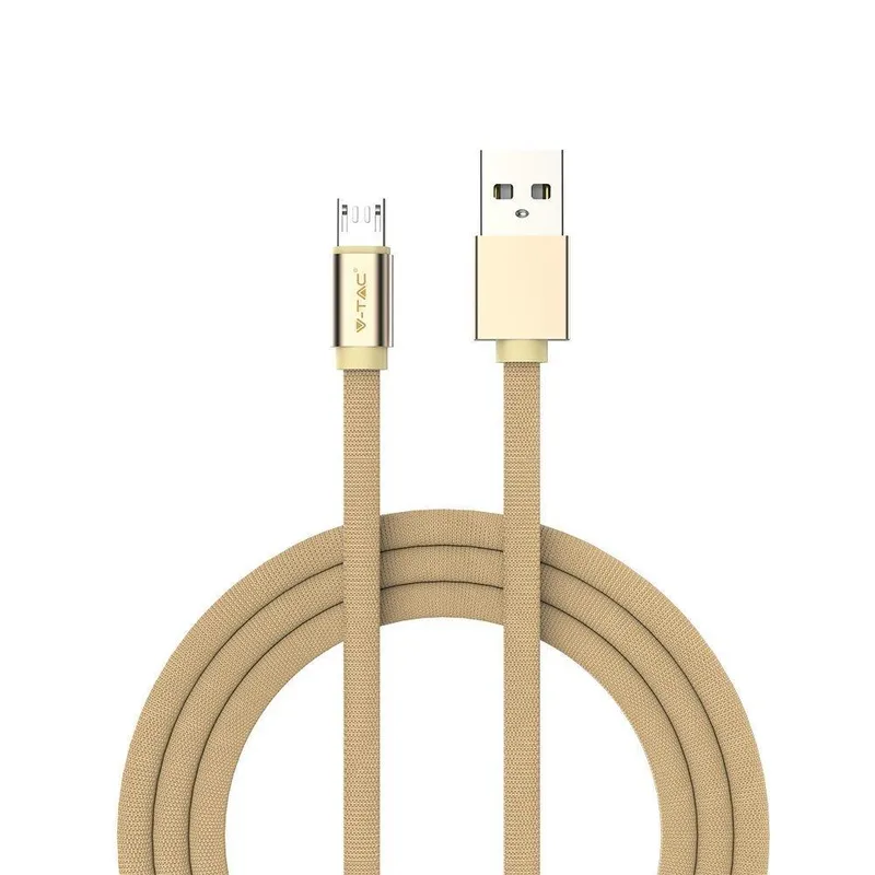 Przewód Micro USB V-TAC 1m Seria Ruby VT-5341 - Złoty