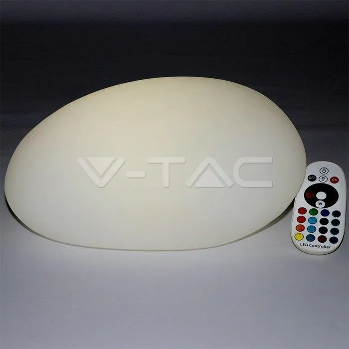 Oprawa Ogrodowa V-TAC LED Kamień 28cm Ładowanie Pilot VT-7802 RGBW 18LM