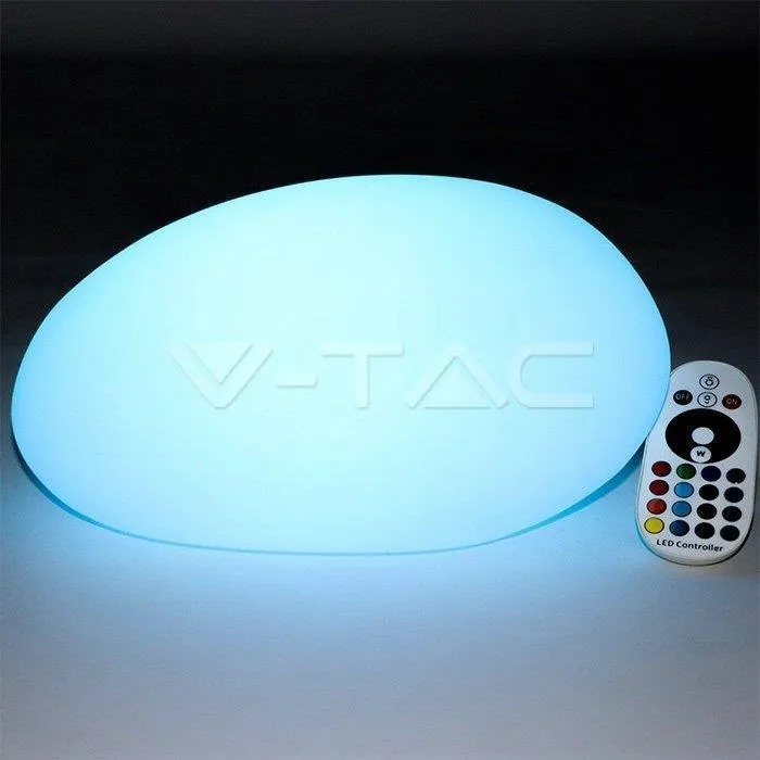 Oprawa Ogrodowa V-TAC LED Kamień 28cm Ładowanie Pilot VT-7802 RGBW 18LM