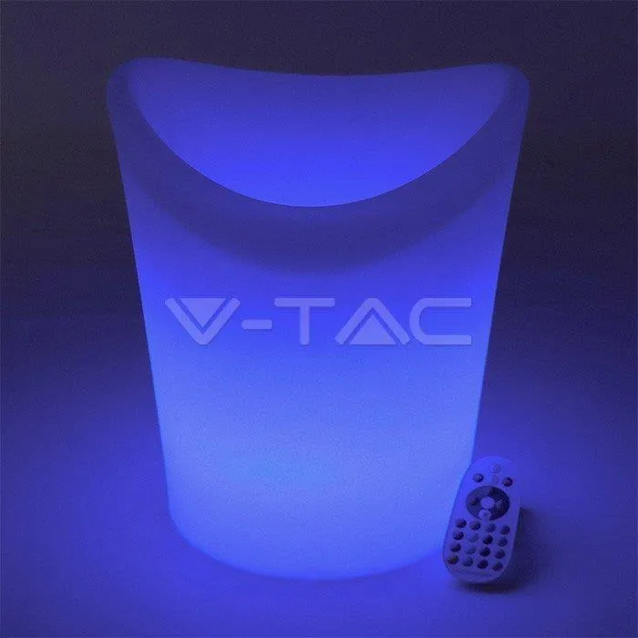 Oprawa Ogrodowa V-TAC LED Wiadro Pojemnik Cooler Na Lód 36cm Ładowanie Pilot VT-7806 RGBW 54LM