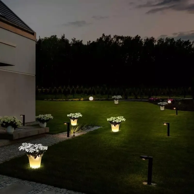 Oprawa Ogrodowa V-TAC LED Pojemnik Donica 36cm Ładowanie Pilot VT-7808 RGBW 54LM
