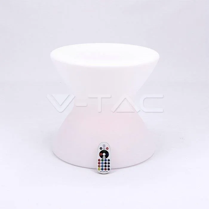Oprawa Ogrodowa V-TAC LED Stolik Siedzisko Stołek 41cm Ładowanie Pilot VT-7810 RGBW 54LM