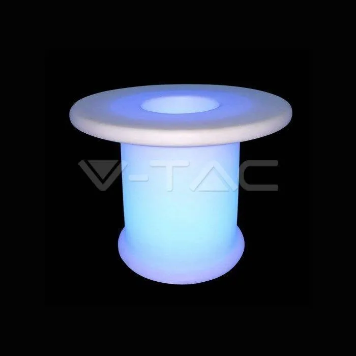 Stolik Stół Ogrodowy V-TAC LED 72cm Ładowanie Pilot V-TAC VT-7812 RGBW 108LM
