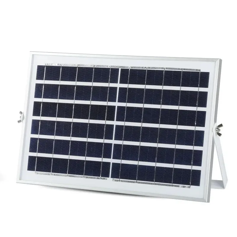 Naświetlacz LED Solarny V-TAC 12W IP65 Pilot Timer VT-25W 6000K 550LM - Czarny