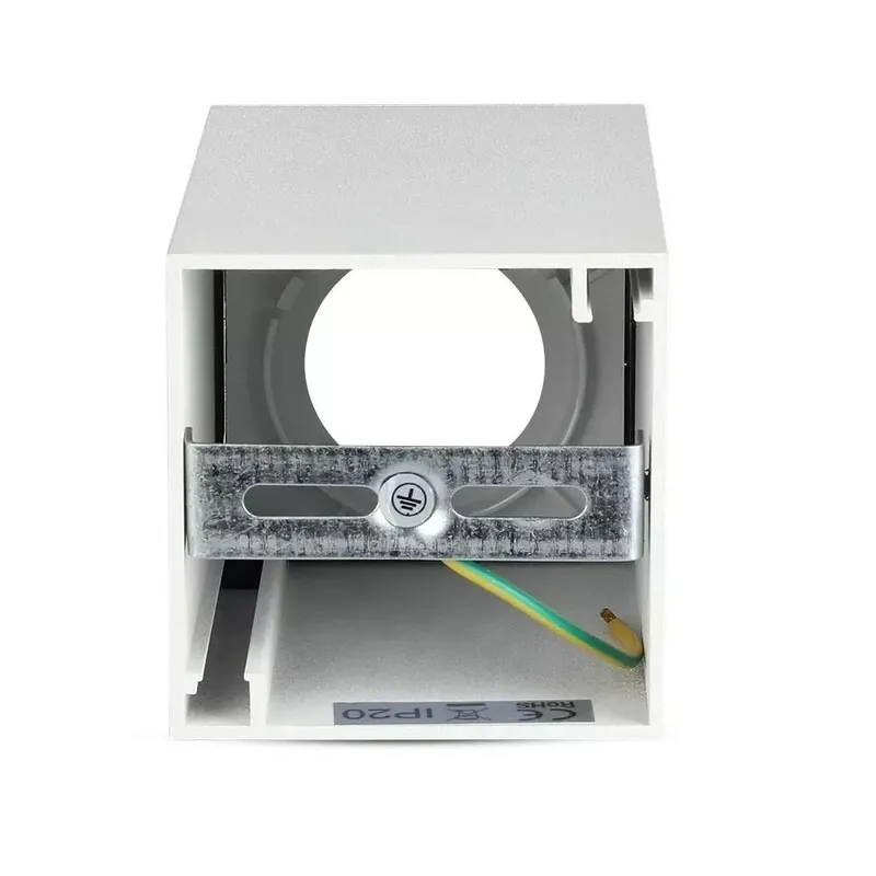 Oprawa Sufitowa V-TAC GU10 Kwadrat Natynkowa 74x74x140mm VT-882-Q 3 Lata Gwarancji - Biały