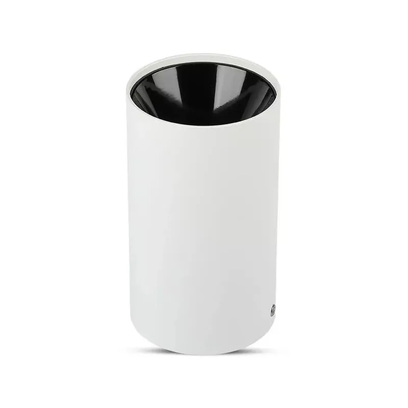 Oprawa Sufitowa V-TAC GU10 Okrągła Natynkowa Tuba Biały+czarny 80x140mm VT-882-R 3 Lata Gwarancji