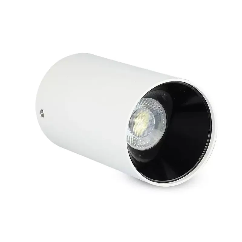 Oprawa Sufitowa V-TAC GU10 Okrągła Natynkowa Tuba Biały+czarny 80x140mm VT-882-R 3 Lata Gwarancji