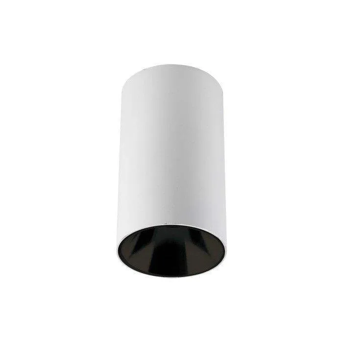 Oprawa Sufitowa V-TAC GU10 Okrągła Natynkowa Tuba Biały+czarny 80x140mm VT-882-R 3 Lata Gwarancji