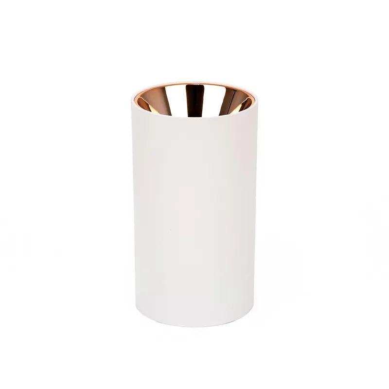 Oprawa Sufitowa V-TAC GU10 Okrągła Natynkowa Tuba Biały+różowe 80x140mm VT-882-R 3 Lata Gwarancji - Złoto