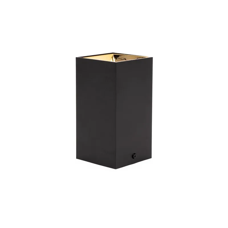 Oprawa Sufitowa V-TAC GU10 Kwadrat Natynkowa Czarny+złoto 74x74x140mm VT-882SQ 3 Lata Gwarancji