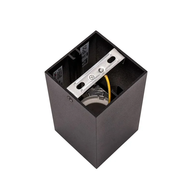 Oprawa Sufitowa V-TAC GU10 Kwadrat Natynkowa Czarny+ciemny Chrom 74x74x140mm VT-882SQ 3 Lata Gwarancji