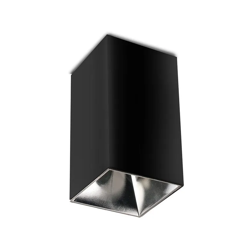 Oprawa Sufitowa V-TAC GU10 Kwadrat Natynkowa Czarny+ciemny Chrom 74x74x140mm VT-882SQ 3 Lata Gwarancji