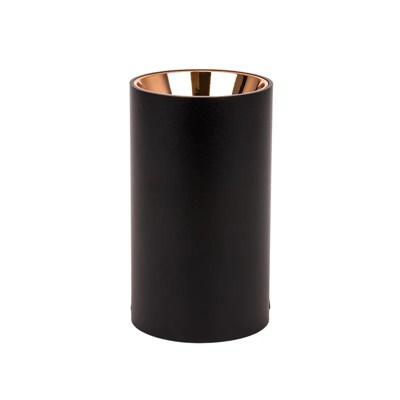 Oprawa Sufitowa V-TAC GU10 Okrągła Natynkowa Tuba Czarny+różowe 80x140mm VT-882RD-RG 3 Lata Gwarancji - Złoto