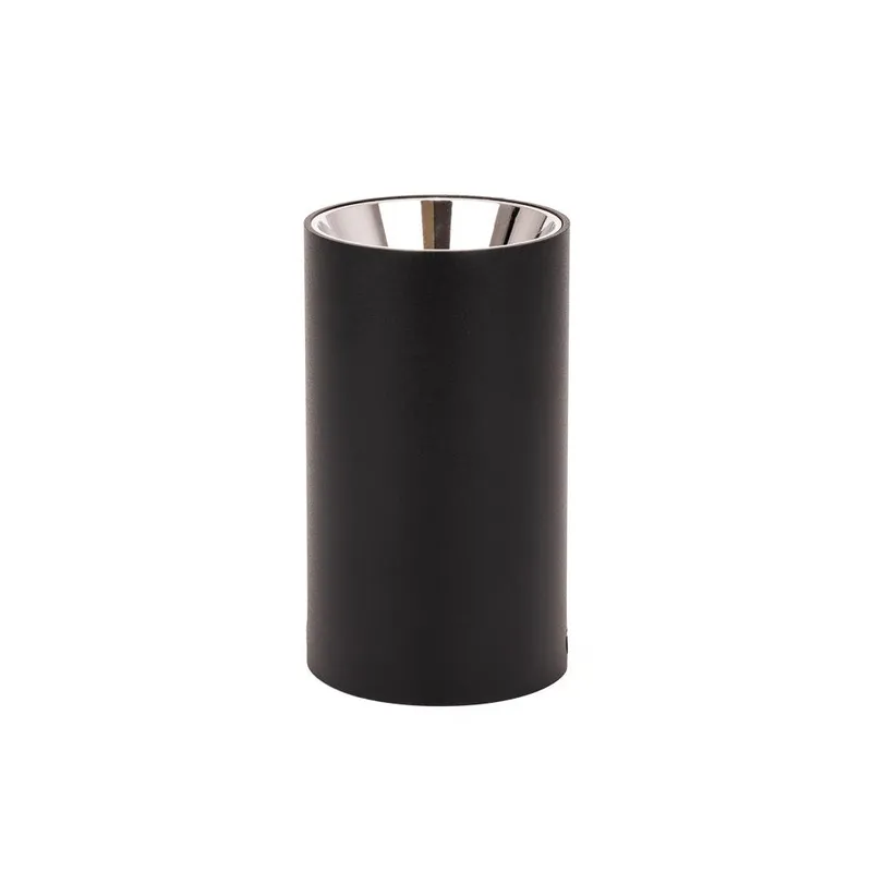 Oprawa Sufitowa V-TAC GU10 Okrągła Natynkowa Tuba Czarny+ciemny Chrom 80x140mm VT-882RD 3 Lata Gwarancji