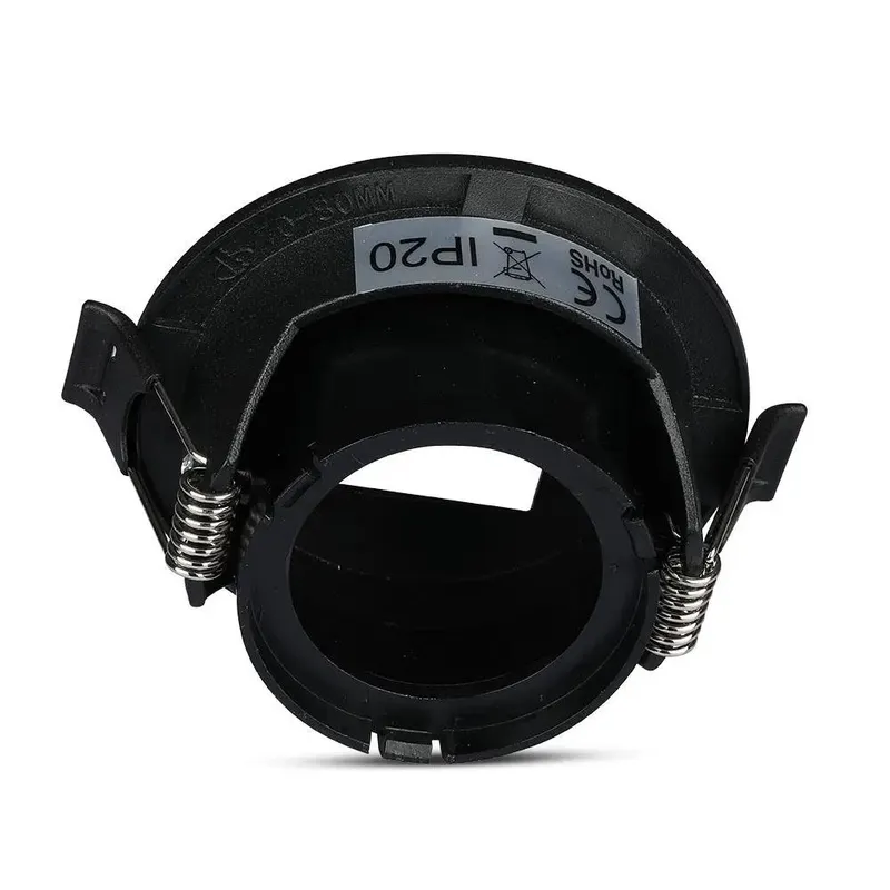 Oczko V-TAC GU10 Okrągłe Z Kwadratem VT-883-B 3 Lata Gwarancji - Czarne