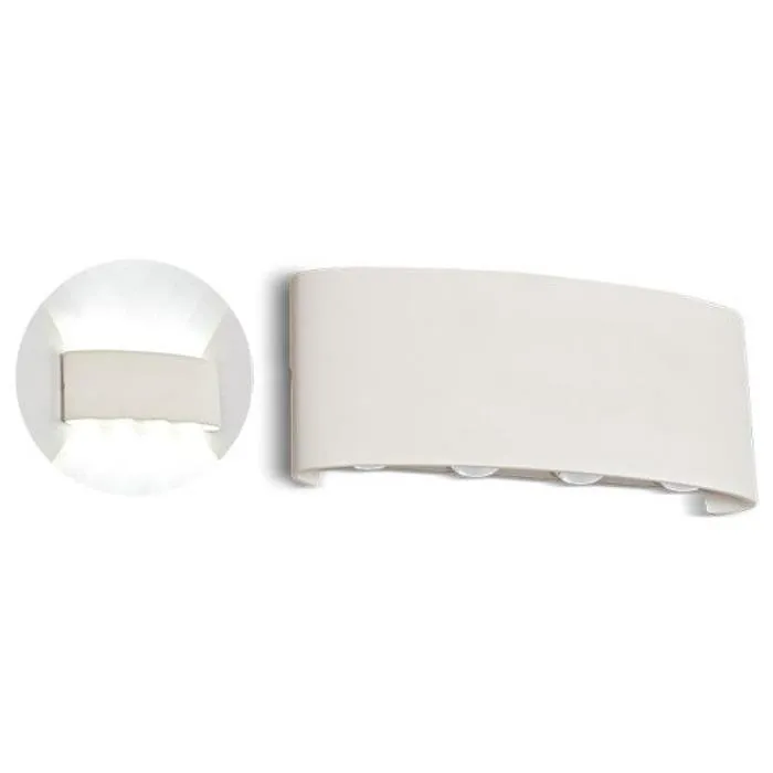 Oprawa Ścienna Góra Dół V-TAC 8W LED IP54 VT-848 4000K 800LM - Biała