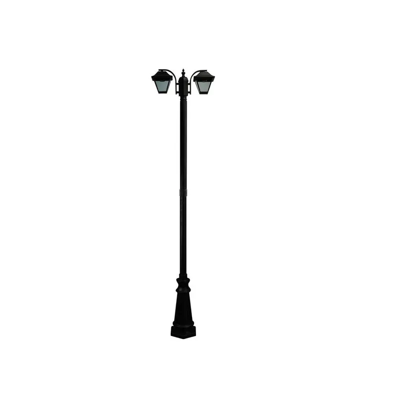 Latarnia Ogrodowa V-TAC 2XE27 230cm IP44 VT-847 3 Lata Gwarancji - Czarny
