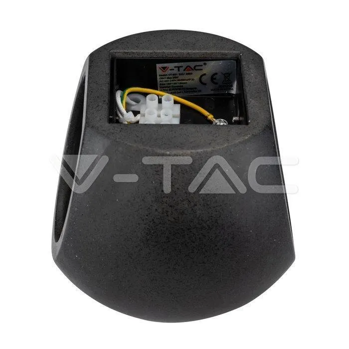 Kinkiet V-TAC Beton G9 LED Okrągly Ciemny IP20 VT-891 - Szary