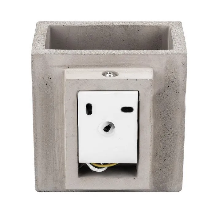 Kinkiet V-TAC Beton G9 LED Kwadrat Jasno IP20 VT-892 - Szary