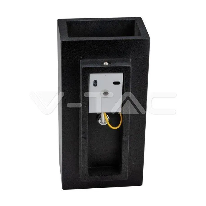 Kinkiet V-TAC Beton 2XG9 LED Prostokąt Ciemny IP20 VT-893 - Szary