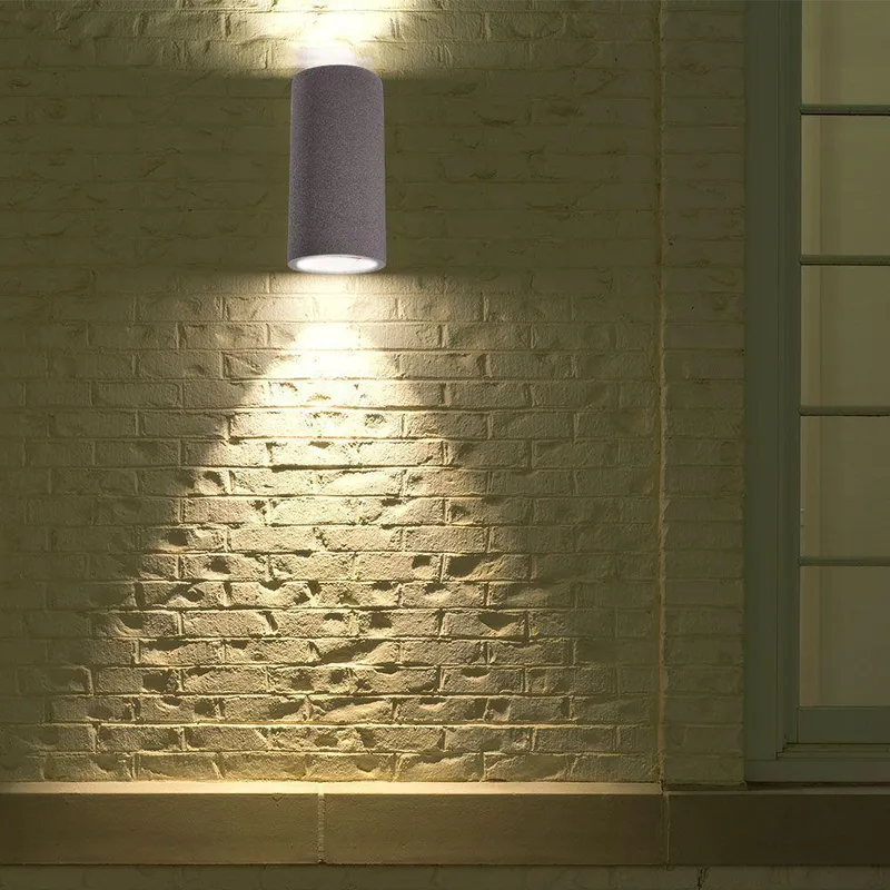Kinkiet V-TAC Beton 2XGU10 LED Okrągły Jasno IP20 VT-894 - Szary