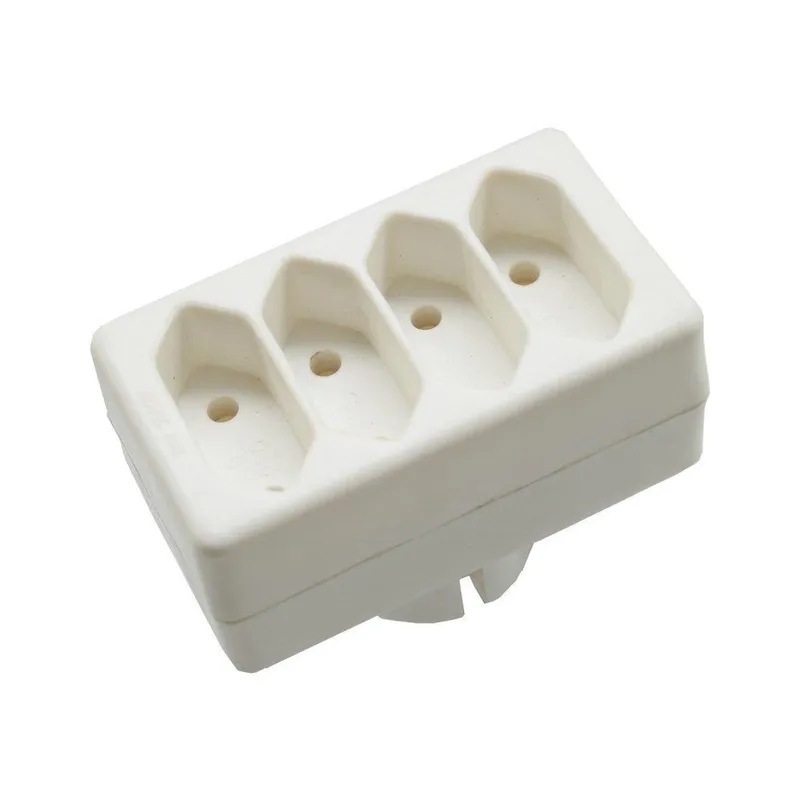Rozgałęźnik 4 Wtyczki Płaskie 2.5A V-TAC VT-1054