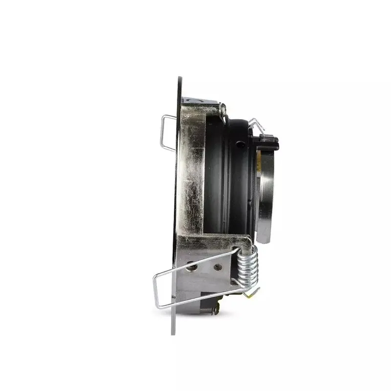 Oczko V-TAC Aluminiowe GU10 Okrągłe Satyna/Czarne VT-781RD-SN
