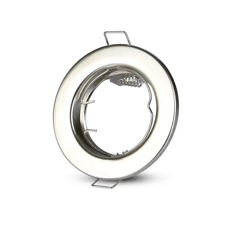 Oczko V-TAC GU10 Okrągłe Stałe Satyna (Opak. 2 Szt) VT-778-SN