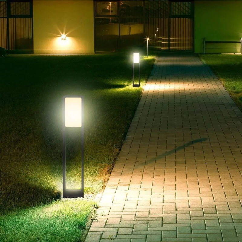 Słupek Ogrodowy V-TAC 10W LED SAMSUNG CHIP IP65 80cm VT-33 3000K 900LM 3 Lata Gwarancji - Czarny