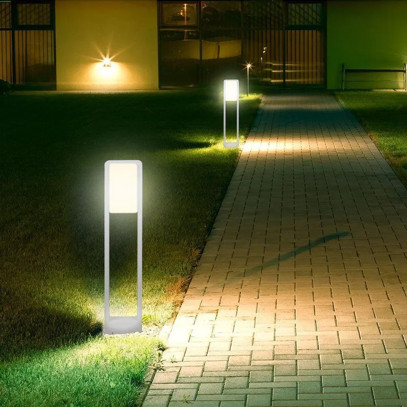 Słupek Ogrodowy V-TAC 10W LED SAMSUNG CHIP IP65 80cm VT-33 3000K 900LM 3 Lata Gwarancji - Biały