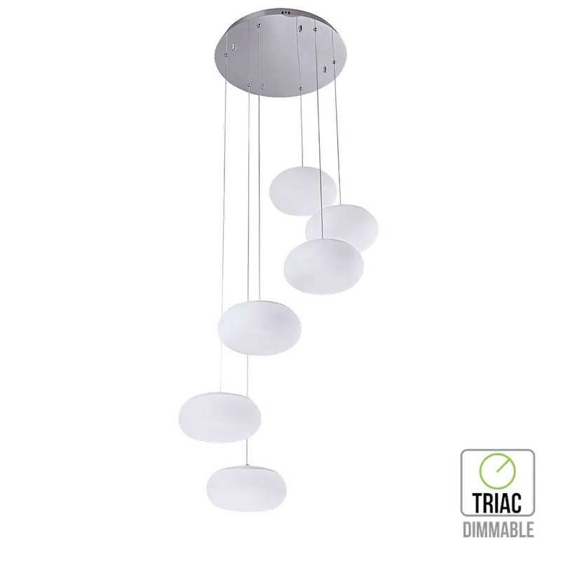Oprawa Zwieszana V-TAC 72W LED Triac Ściemnialna VT-7390 3000K 6500LM 3 Lata Gwarancji - Biała