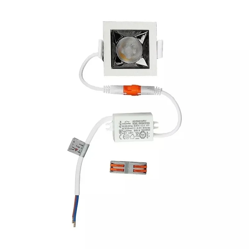 Oprawa V-TAC Downlight SAMSUNG CHIP 4W UGR19 CRI90+12ST VT-2-04 5700K 320LM 5 Lat Gwarancji
