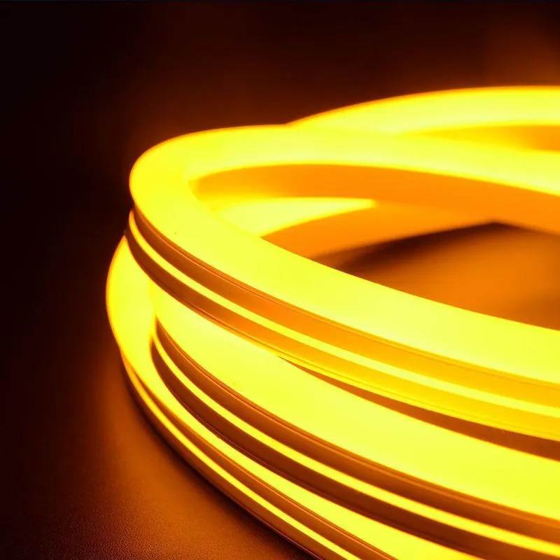 Neon Flex LED V-TAC 24V IP68 10mb Cięcie Co 5cm 6,5W/M IP68 VT-554 Kolor 260LM - Żółty