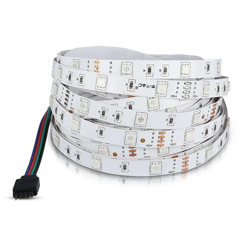 Taśma LED V-TAC 12V SMD5050 150LED IP20 4W/M VT-5050 30-IP20 RGB