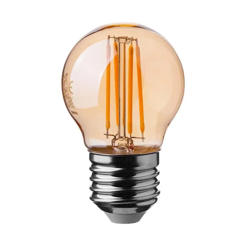 Żarówka LED V-TAC 4W Filament E27 G45 Bursztyn VT-1957 2200K 350LM