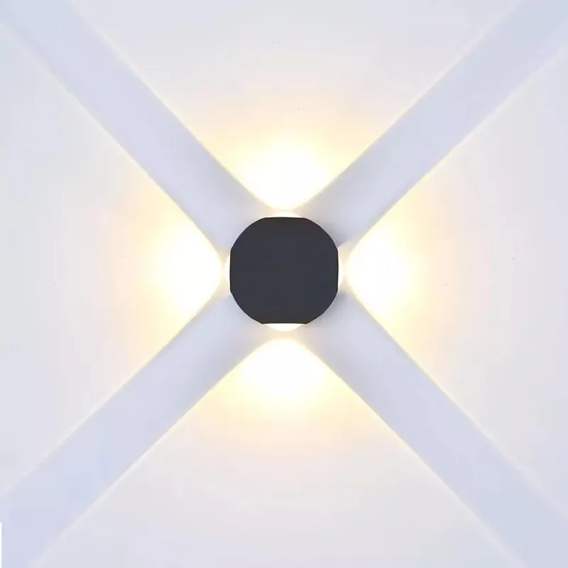 Kinkiet Ścienny V-TAC 4W LED Okrągły IP65 VT-834-B 3000K 428LM - Czarny