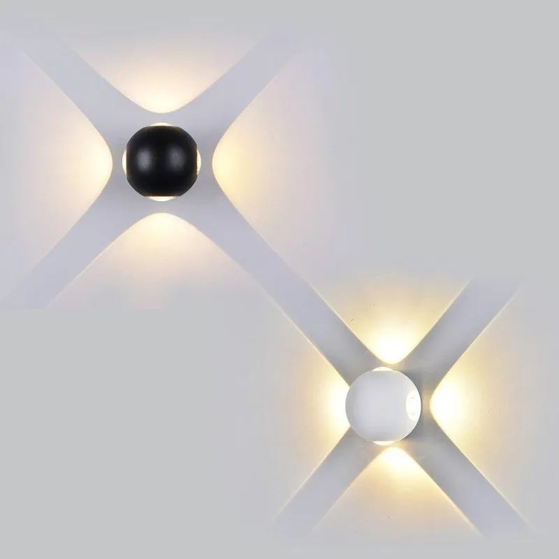 Kinkiet Ścienny V-TAC 4W LED Okrągły IP65 VT-834-B 3000K 428LM - Czarny