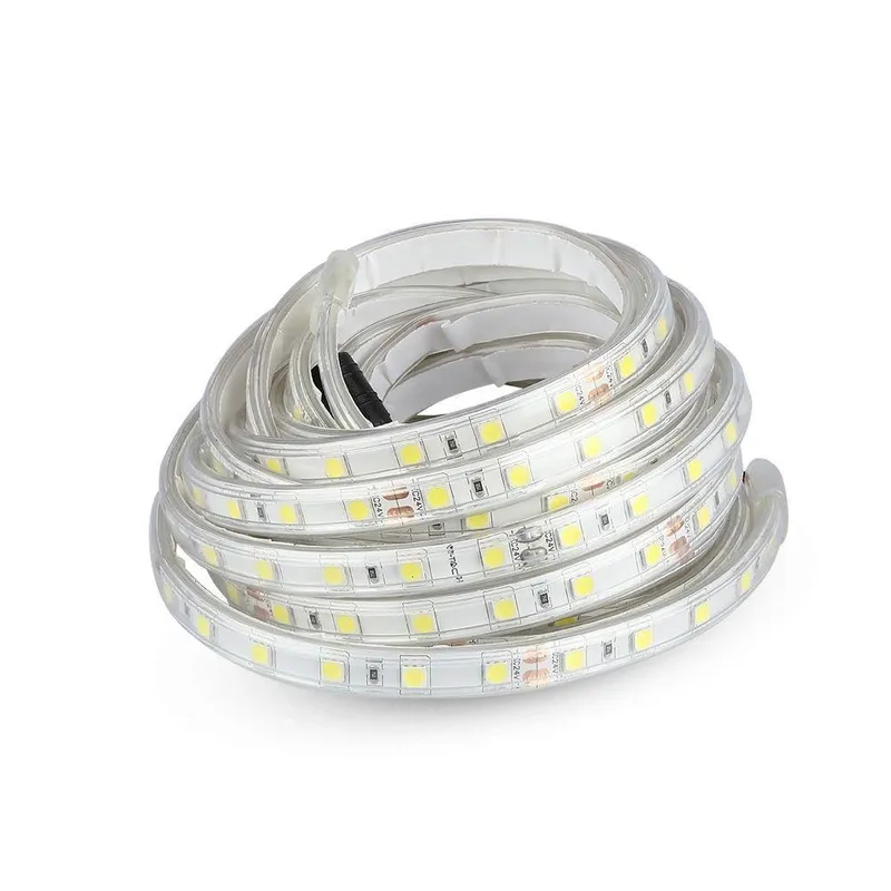 Taśma LED V-TAC SMD5050 300LED 24V IP65 Rękaw 10W/M VT-5050 60-IP65 6400K 830LM