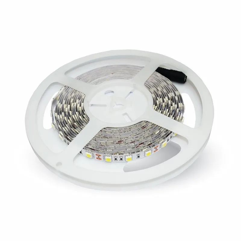 Taśma LED V-TAC SMD5050 300LED 24V IP20 10W/M VT-5050 60-IP20-10 4000K 830LM