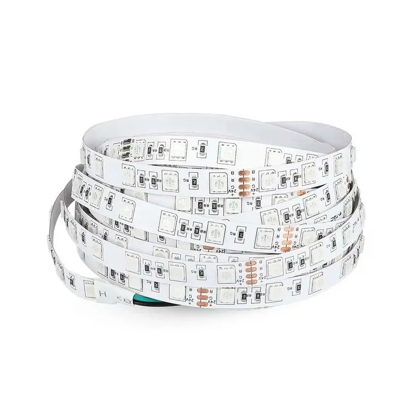 Taśma LED V-TAC SMD5050 300LED 24V IP20 5mb 7W/M VT-5050 60-IP20-10 RGB