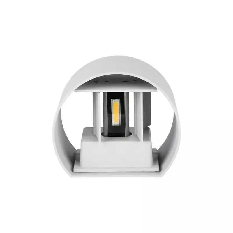 Oprawa Ścienna 6W V-TAC Góra Dół Regulowana Okrągły IP65 BRIDGELUX VT-756-W 3000K 700LM - Biały