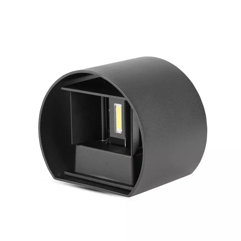 Oprawa Ścienna 5W V-TAC Góra Dół Regulowana Okrągły IP65 BRIDGELUX VT-756-B 4000K 700LM - Czarny