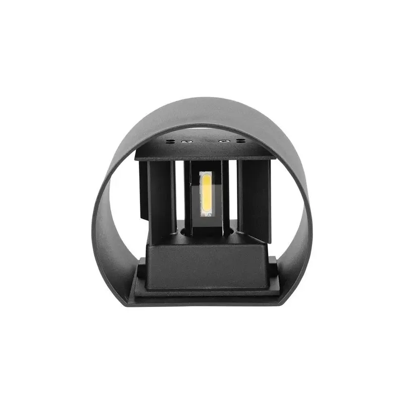 Oprawa Ścienna 5W V-TAC Góra Dół Regulowana Okrągły IP65 BRIDGELUX VT-756-B 4000K 700LM - Czarny