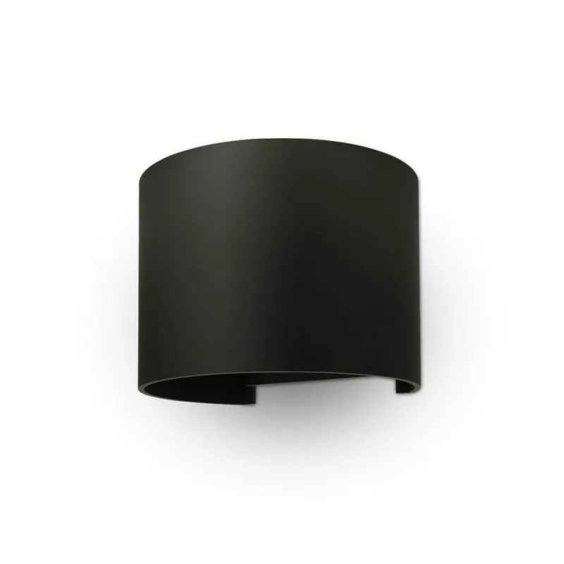 Oprawa Ścienna 5W V-TAC Góra Dół Regulowana Okrągły IP65 BRIDGELUX VT-756-B 4000K 700LM - Czarny