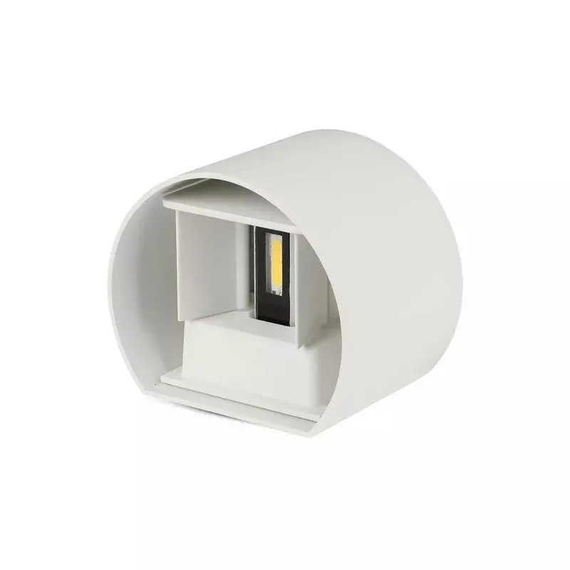 Oprawa Ścienna 5W V-TAC Góra Dół Regulowana Okrągły IP65 BRIDGELUX VT-756 4000K 700LM - Biały