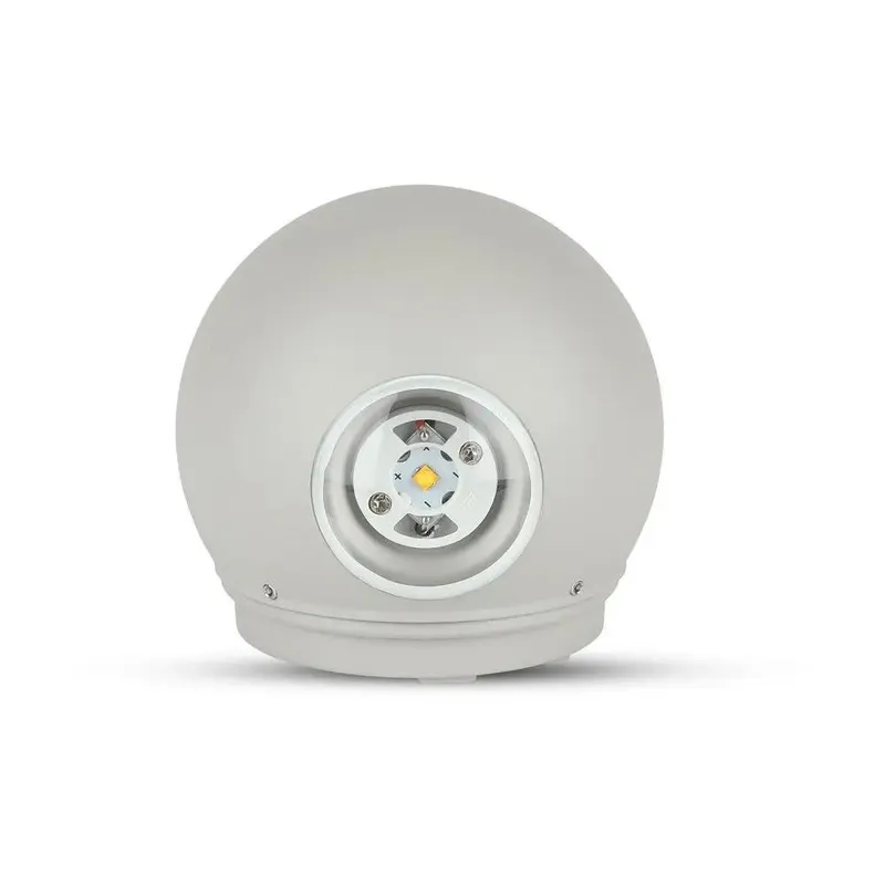 Kinkiet Ścienny V-TAC 4W LED Okrągły IP65 VT-836 4000K 476LM - Szary