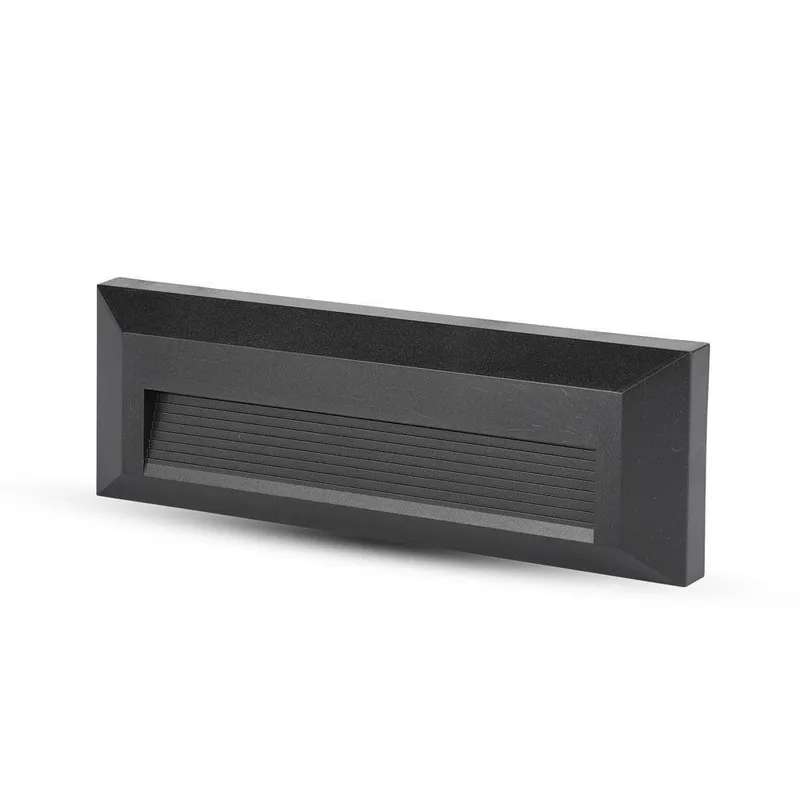 Oprawa Schodowa 3W LED V-TAC Prostokąt 230V IP65 VT-1162 3000K 110LM - Czarna