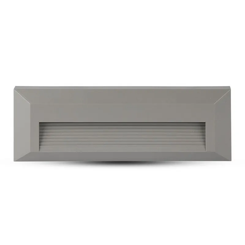 Oprawa Schodowa 3W LED V-TAC Prostokąt 230V IP65 VT-1162 3000K 110LM - Szara