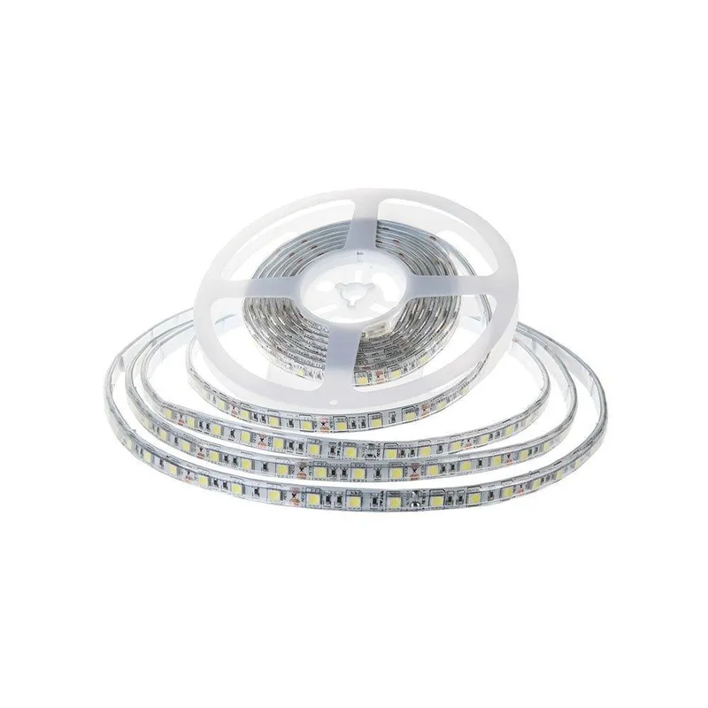 Taśma LED V-TAC 12V SMD5050 300LED IP65 Rękaw 11W/M VT-5050 60-IP65 4000K 900LM