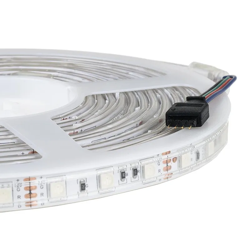 Taśma LED V-TAC 12V SMD5050 300LED IP65 Rękaw 7W/M VT-5050 60-IP65 RGB